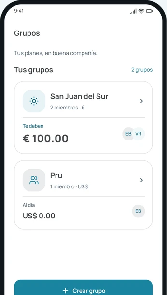 Los grupos en el tema claro