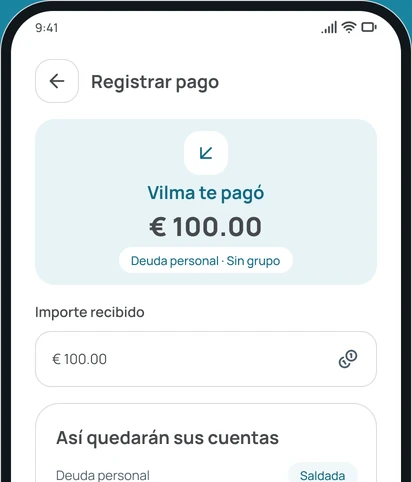 Registrar un pago en la app